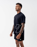 Perform Hybrid Oversized T-Shirt — Black