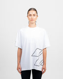 Perform Hybrid Oversized T-Shirt — White