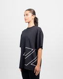 Perform Hybrid Oversized T-Shirt — Black