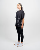 Perform Hybrid Oversized T-Shirt — Black