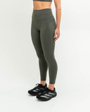 Side angle showing 66cm inseam and tonal branding