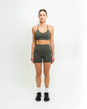 Activewear shorts designed for running, gym, and hybrid training