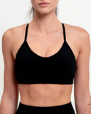 Close-up of front Synergy sports bra 