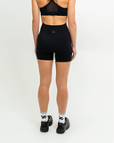 Back view of Synergy Shorts with tonal Nexletica logo detail