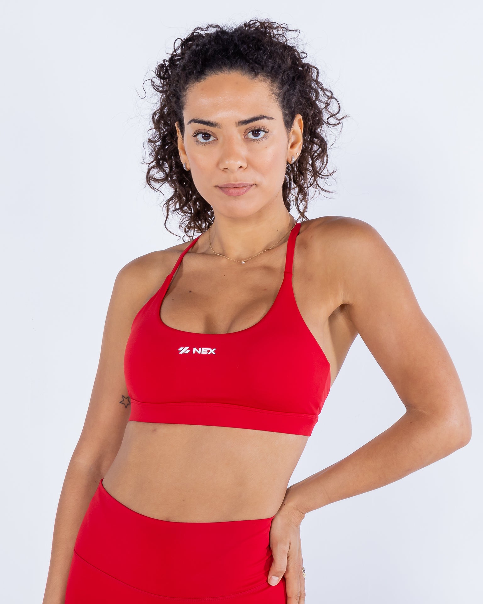 Nexletica Infinity Force Sports Bra - True Red